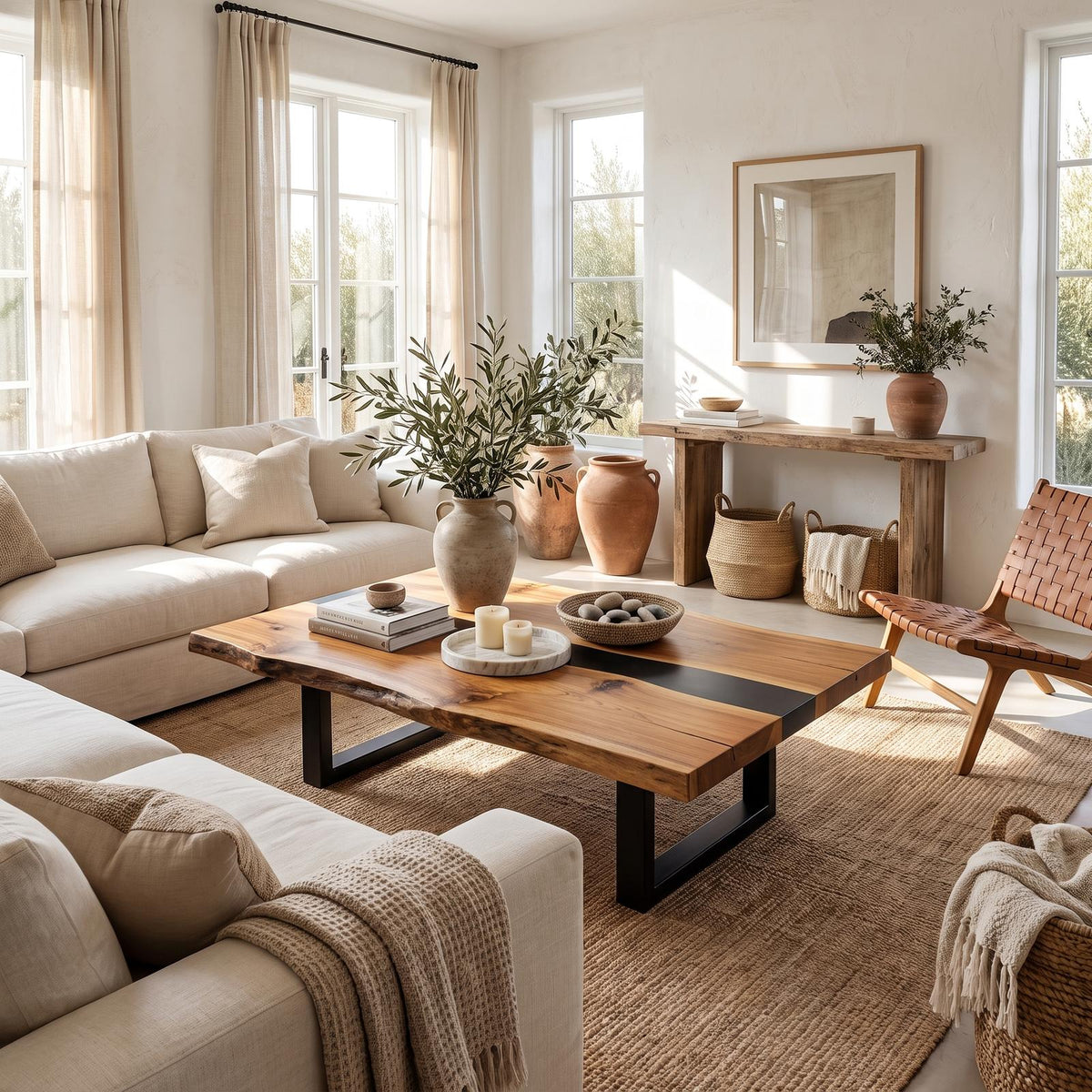 Rustic Coffee Table Living Space SINLSACF053