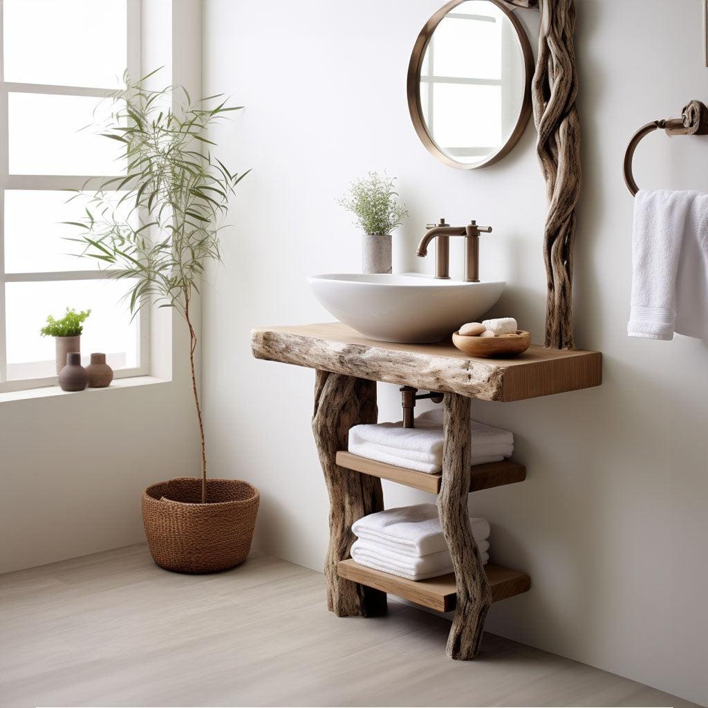 Handcrafted Counter Bathroom Vanity SILDTBRV018