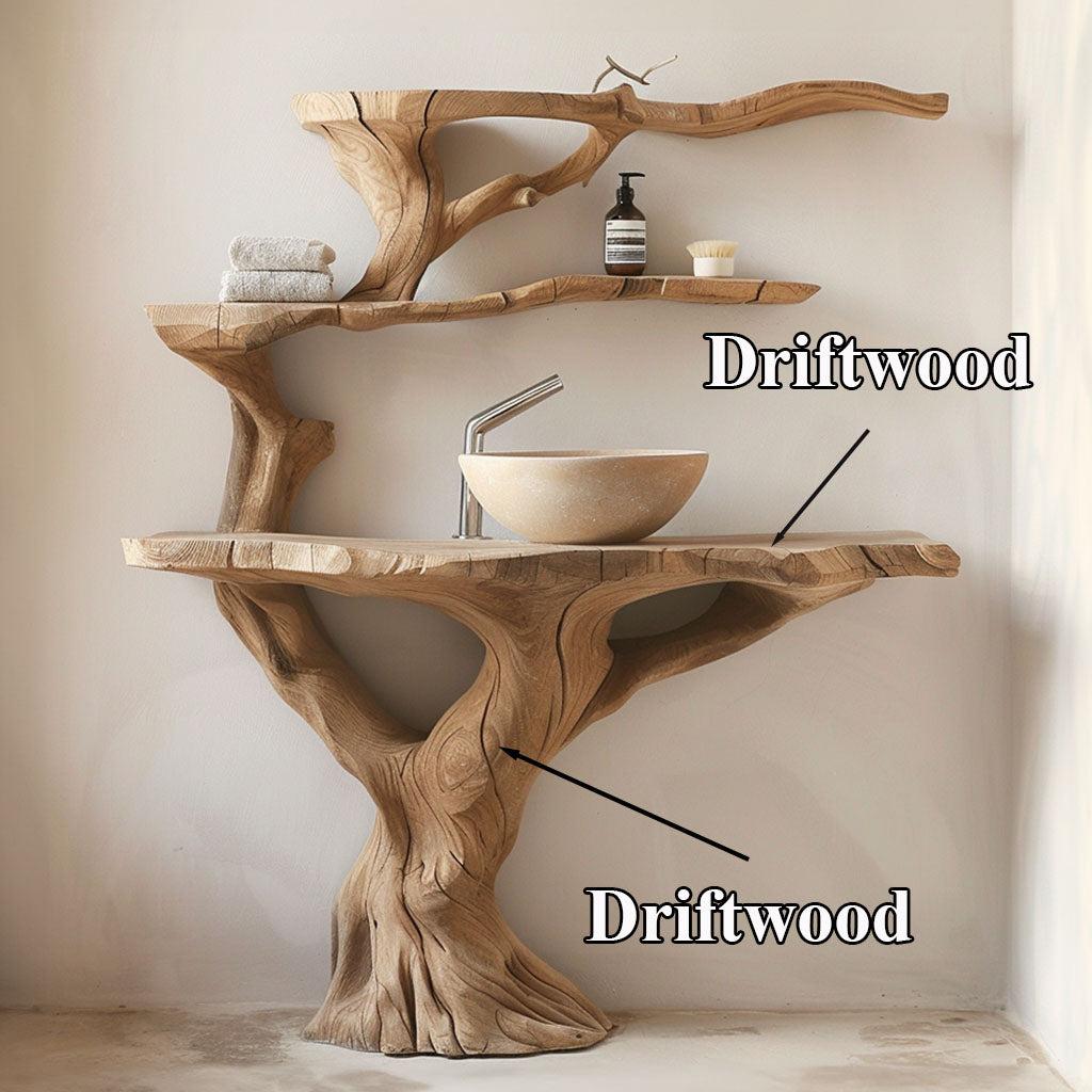 Floating Wood Bathroom Vanity SILDTBRV055
