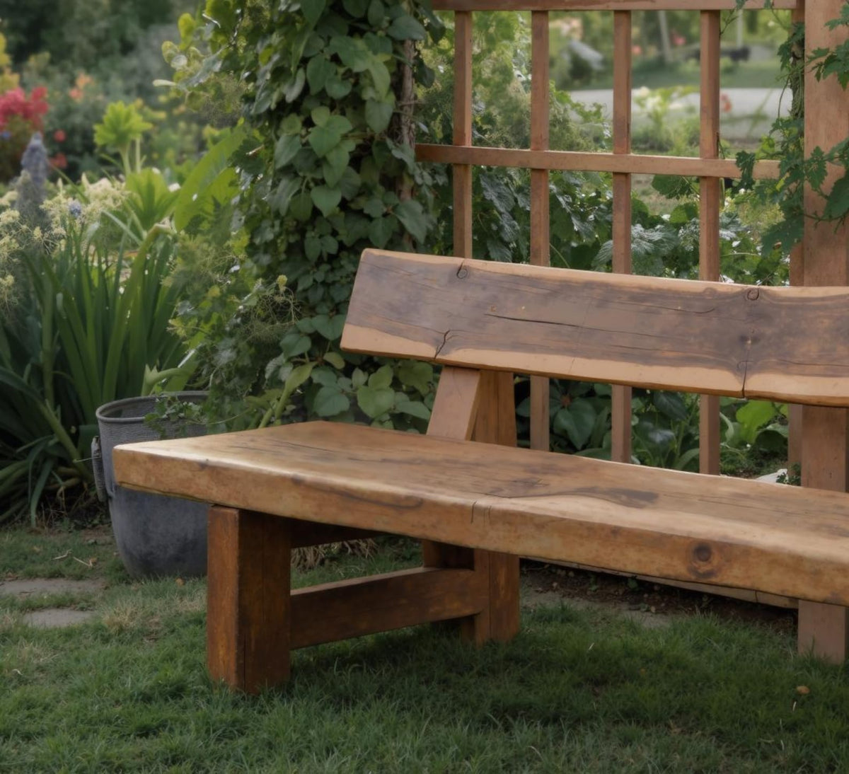 Rustic Outdoor Garden Bench For Porch Patio And Backyard Seating SITHBEN007