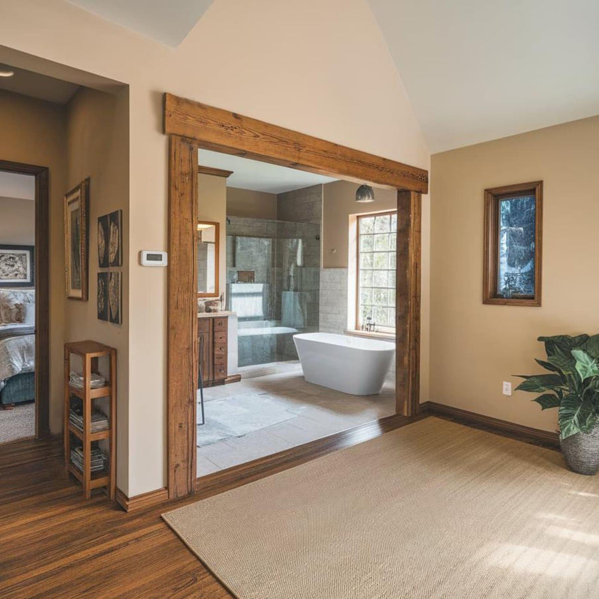Rustic Arched Frame Living Room Entryway Decor