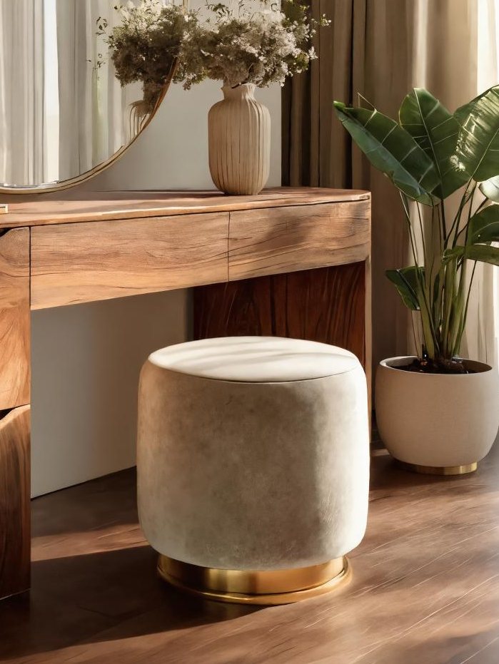Spry Interior Modern Handcrafted Wooden Vanity Table with Storage Drawers, Elegant Makeup Dressing Table for Bedroom, Model SITHTTMV003