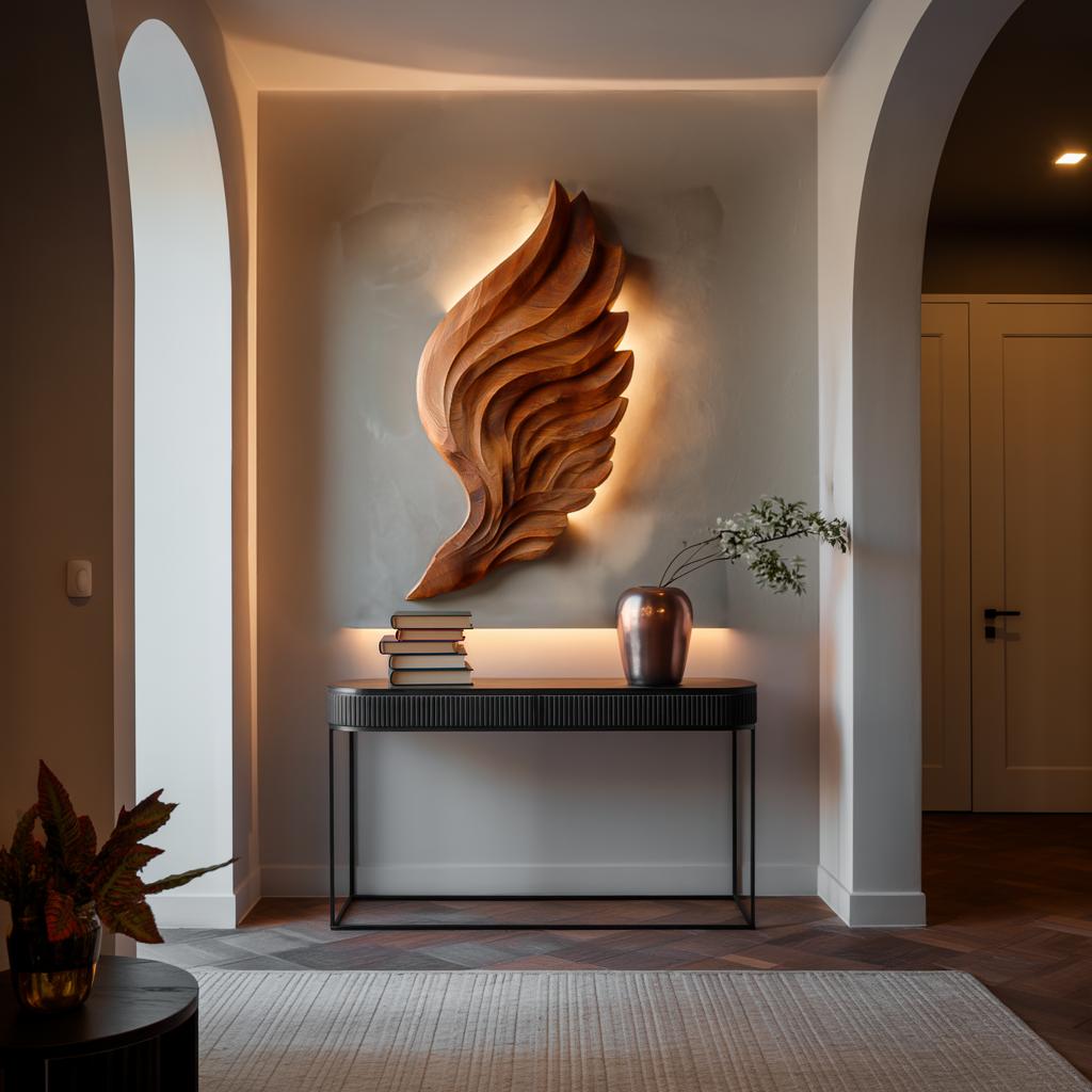 Abstract Wooden Wing Wall Art For Modern Wall Decor RTTHTTWA080