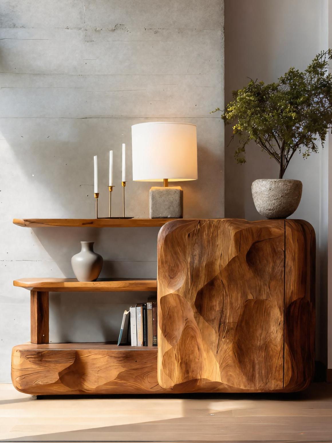 Artistic Sideboard With Cabinet And Shelves For Living Room SITHTTSD024