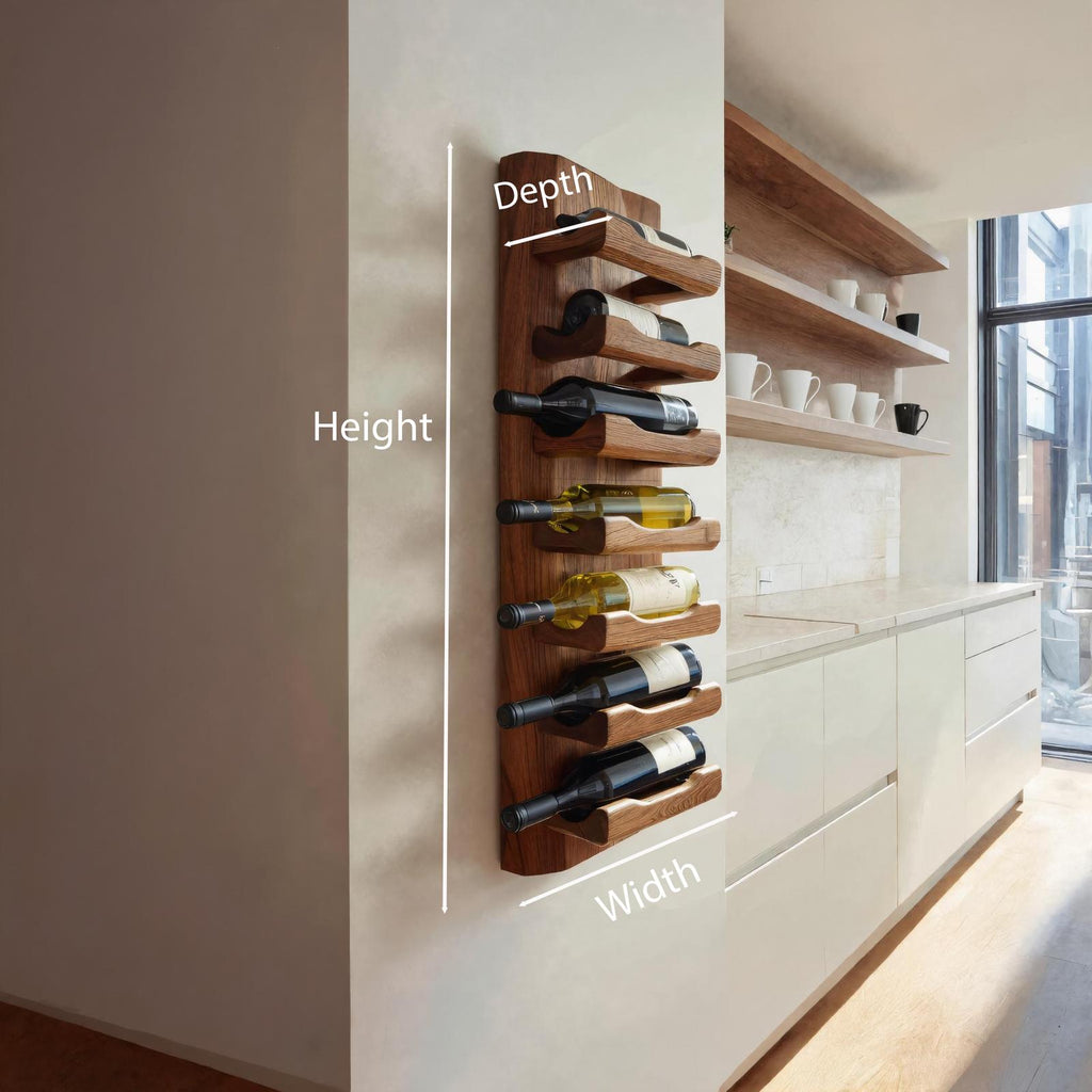 Modern Wall Wine Rack For Minimal Home Decor