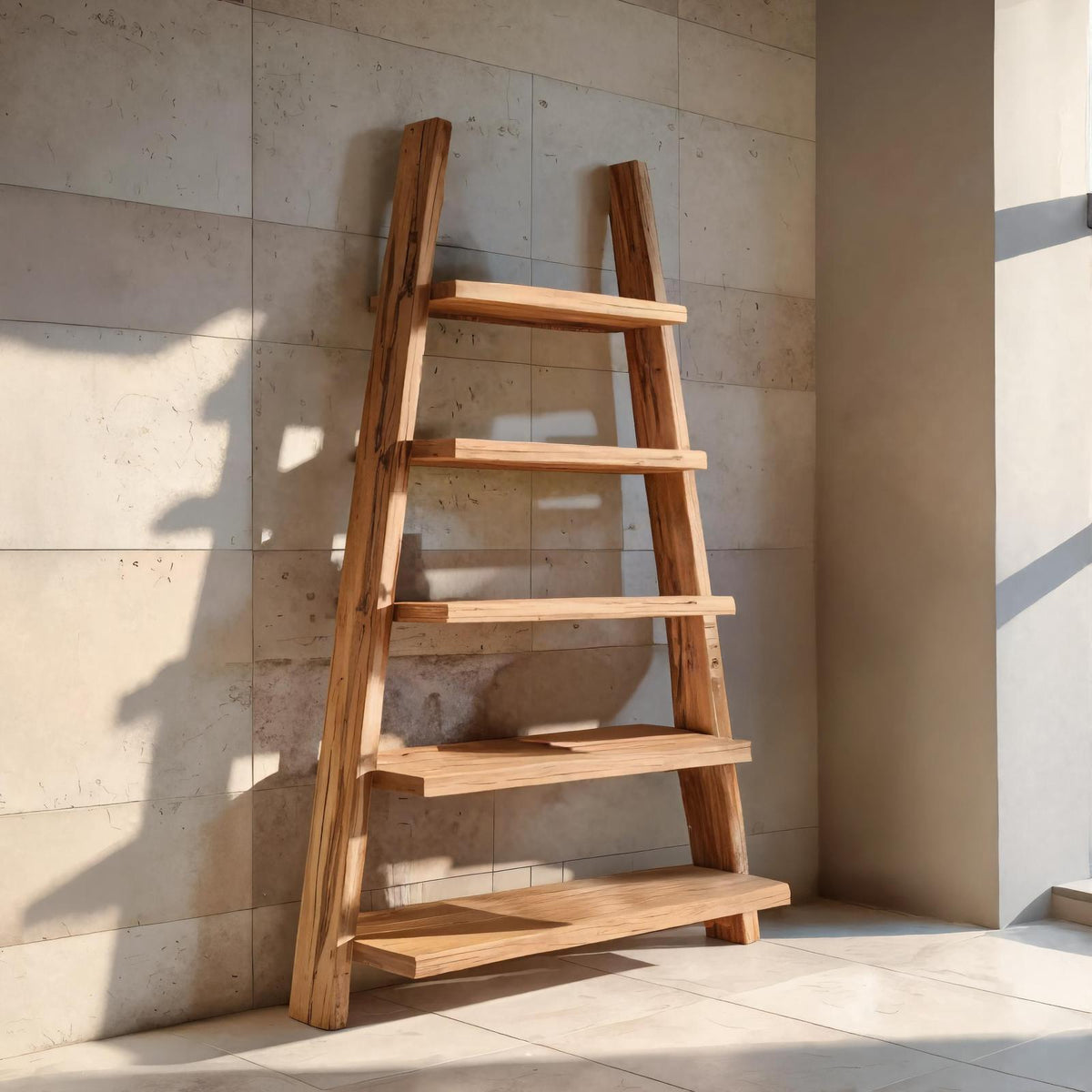 A-Frame Ladder Shelf With Open Tiers For Bathroom SITHTTBAS006