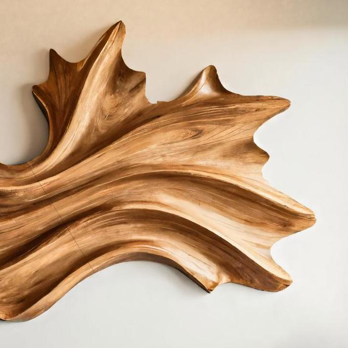 Organic Wall Art With Flowing Wave Design For Entryway