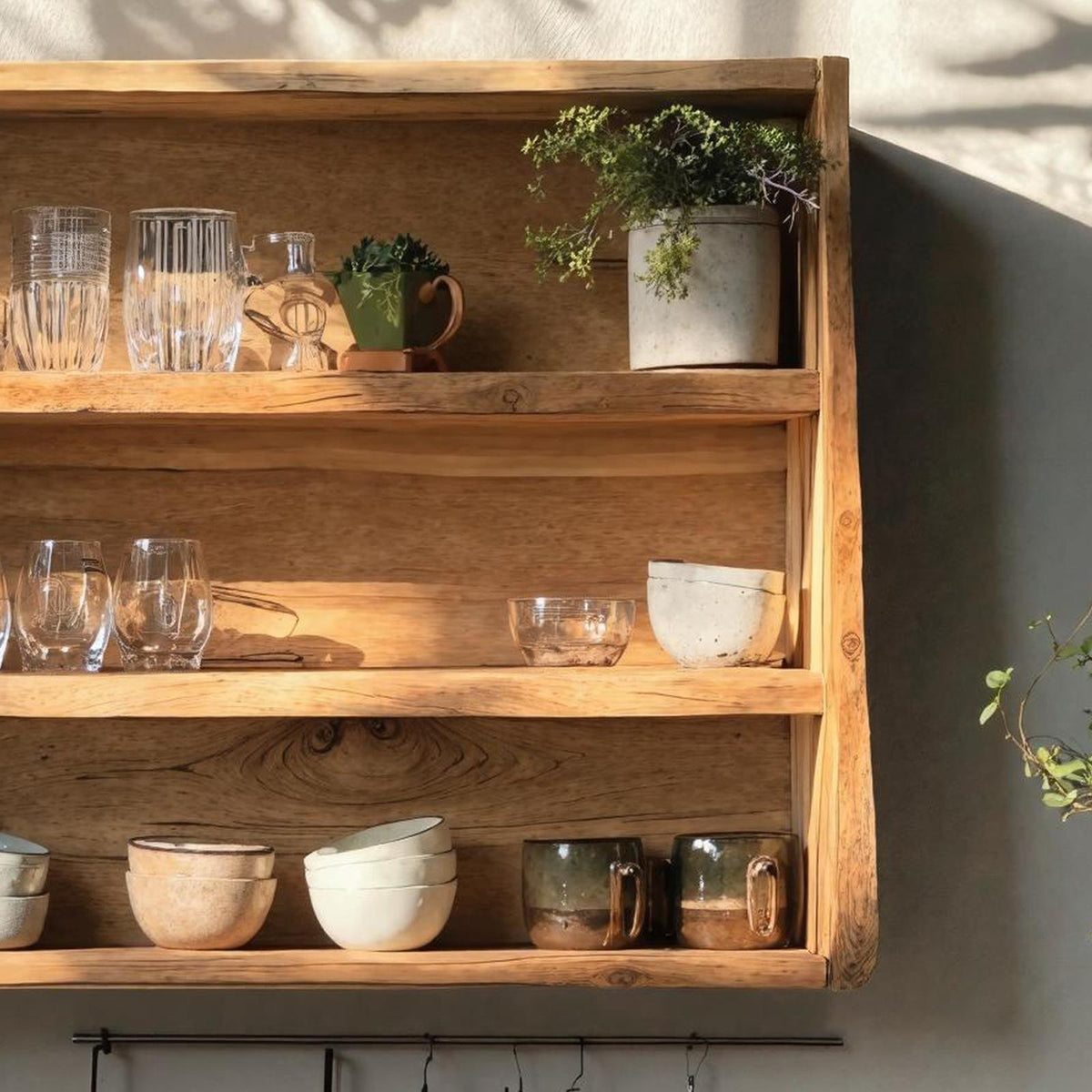 Mid Century Wooden Kitchen Cabinet For Kitchen Decor