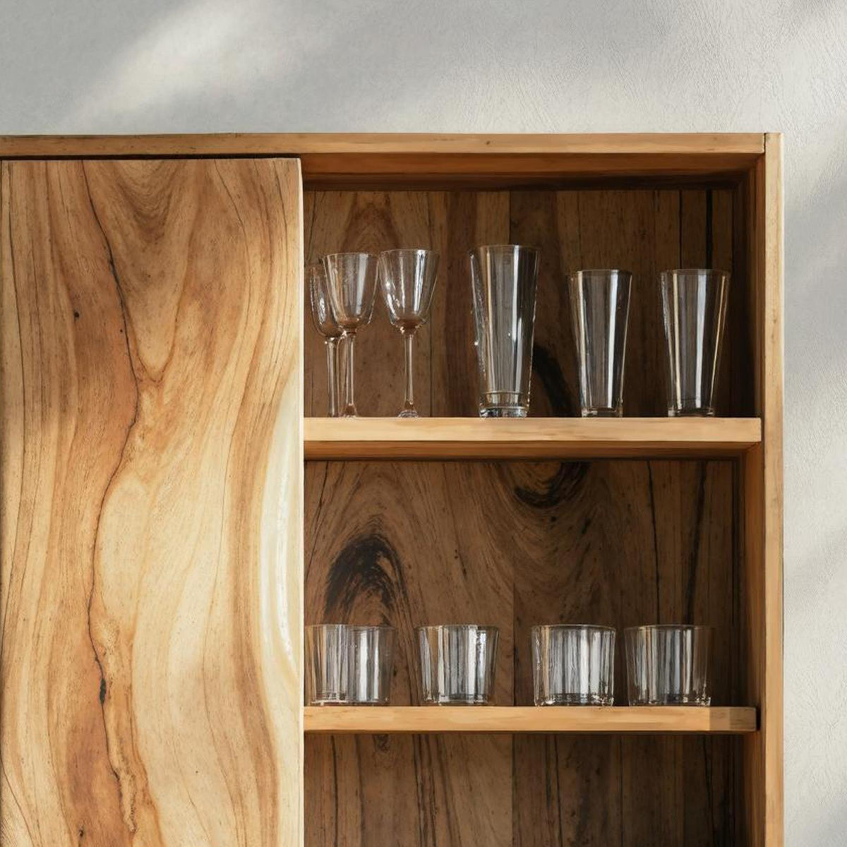 Rustic Solid Wood Kitchen Storage Bin, Decorative Countertop Spice & Pantry Container Organizer