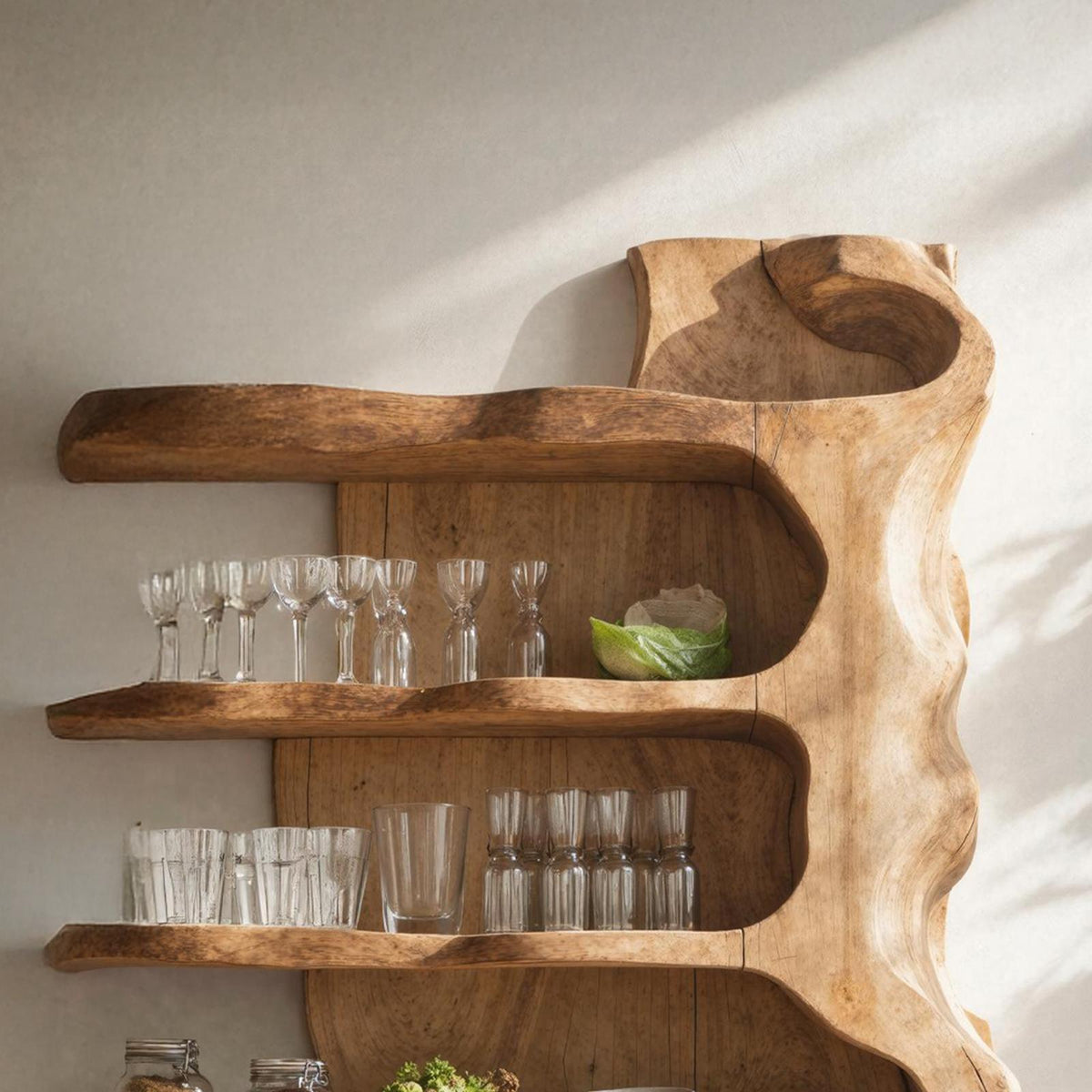 Vintage Solid Wood Kitchen Storage For Kitchen Design