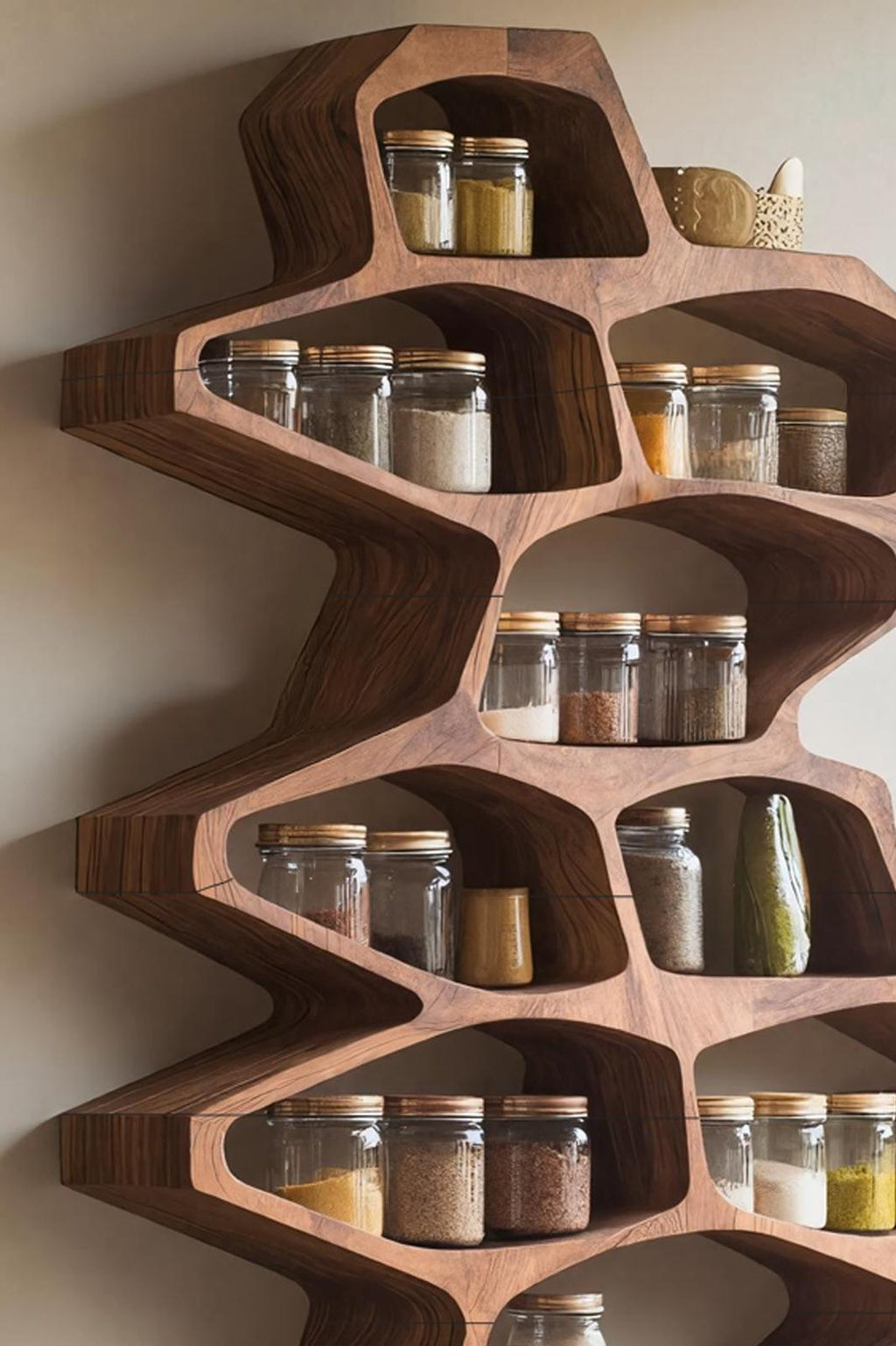 Farmhouse Style Spice Storage Cabinet For Kitchen Use