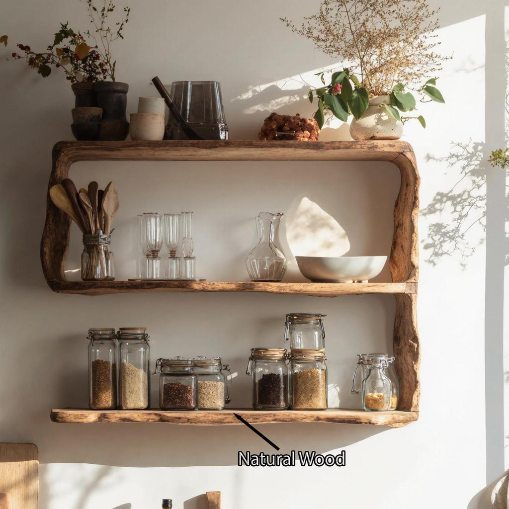 Rustic Solid Wood Kitchen Storage For Kitchen Decor