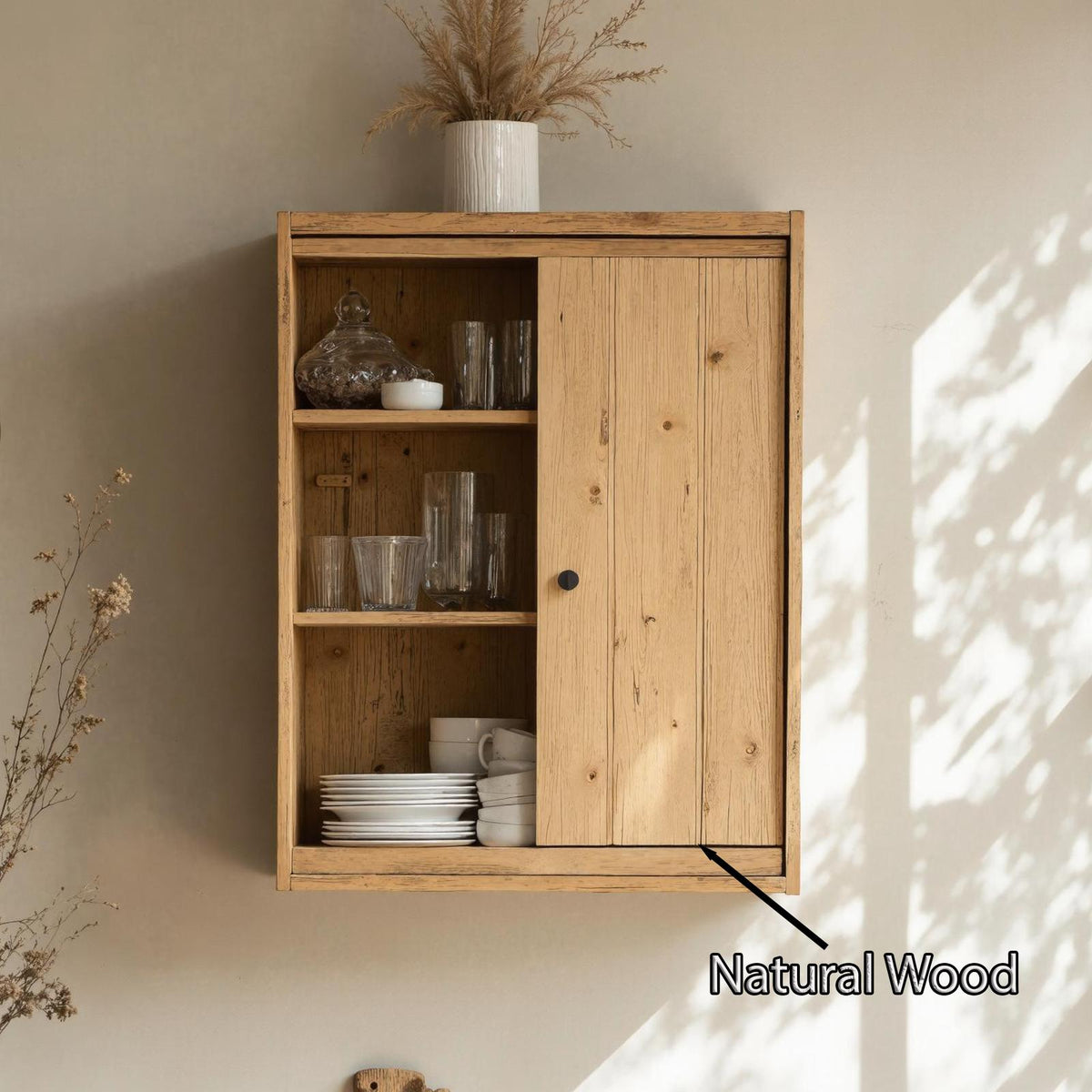 Farmhouse Wooden Kitchen Cabinet For Kitchen Design