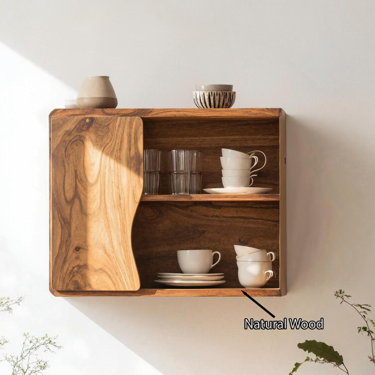 Mid Century Wooden Kitchen Cabinet For Furniture Decor