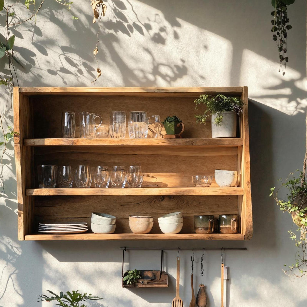 Mid Century Wooden Kitchen Cabinet For Kitchen Decor