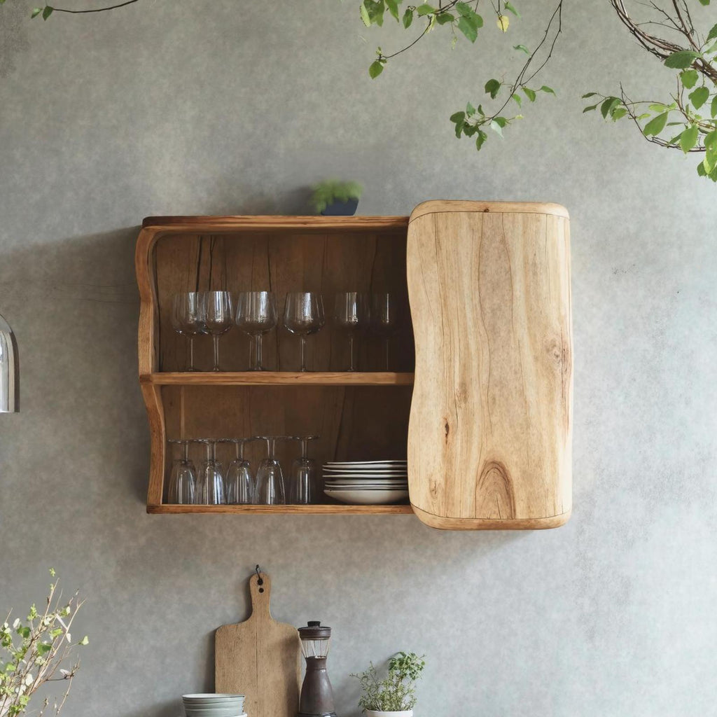 Farmhouse Wooden Kitchen Cabinet For Kitchen