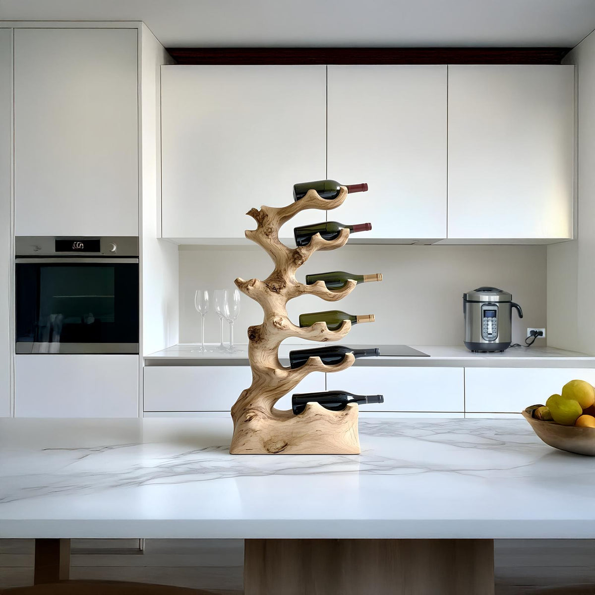 Mid Century Wine Rack For Kitchen Wine Bottle Decor