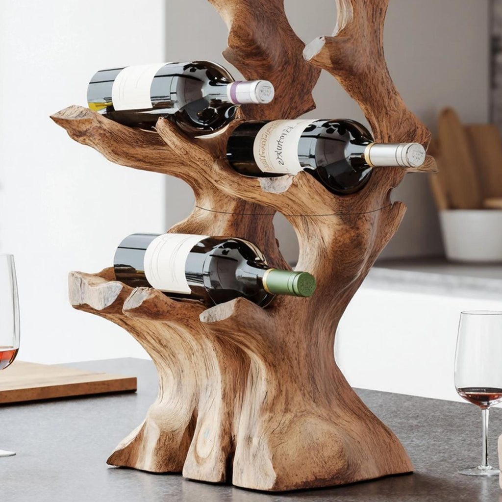 Handcrafted Wine Rack For Living Room Wall Organizer