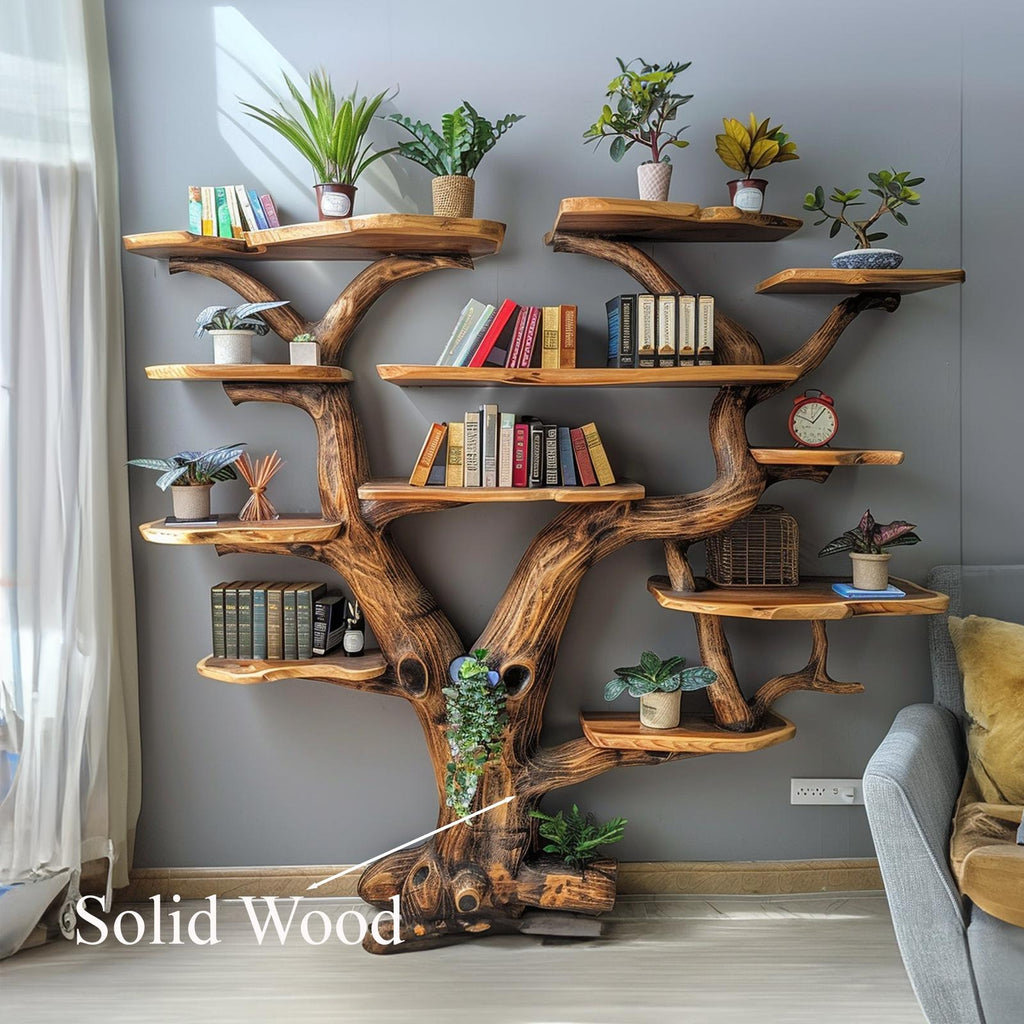 Tree Floating Book Shelf Wall Mount