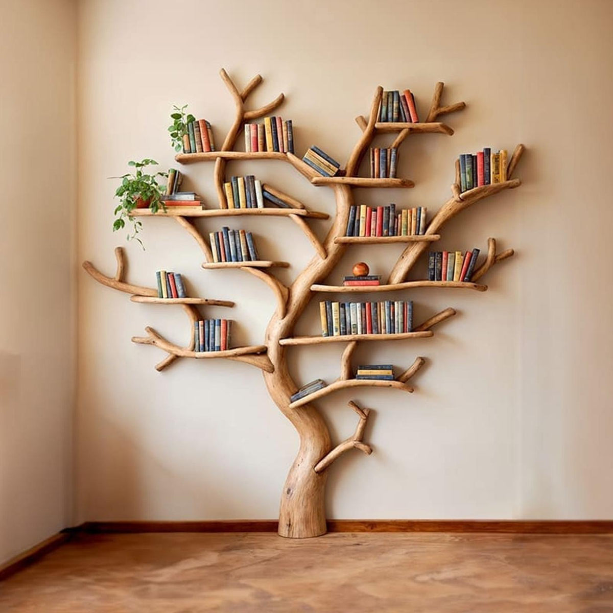 Tree Branch Bookshelf Decor Modern Bookshelf