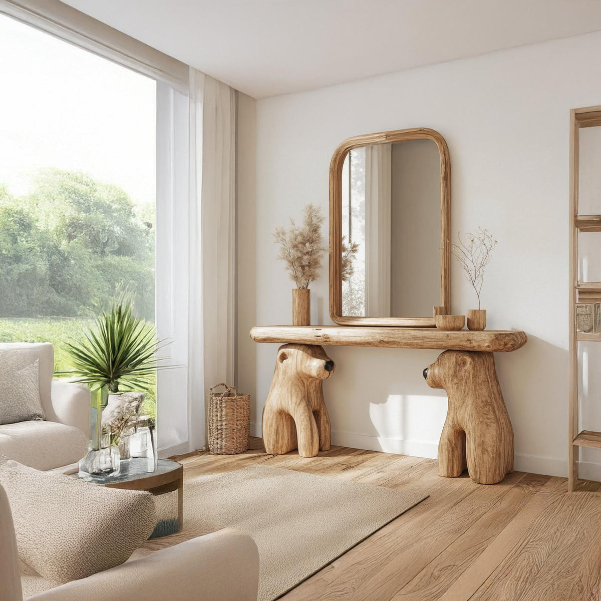 Farmhouse Living Edge Console Table