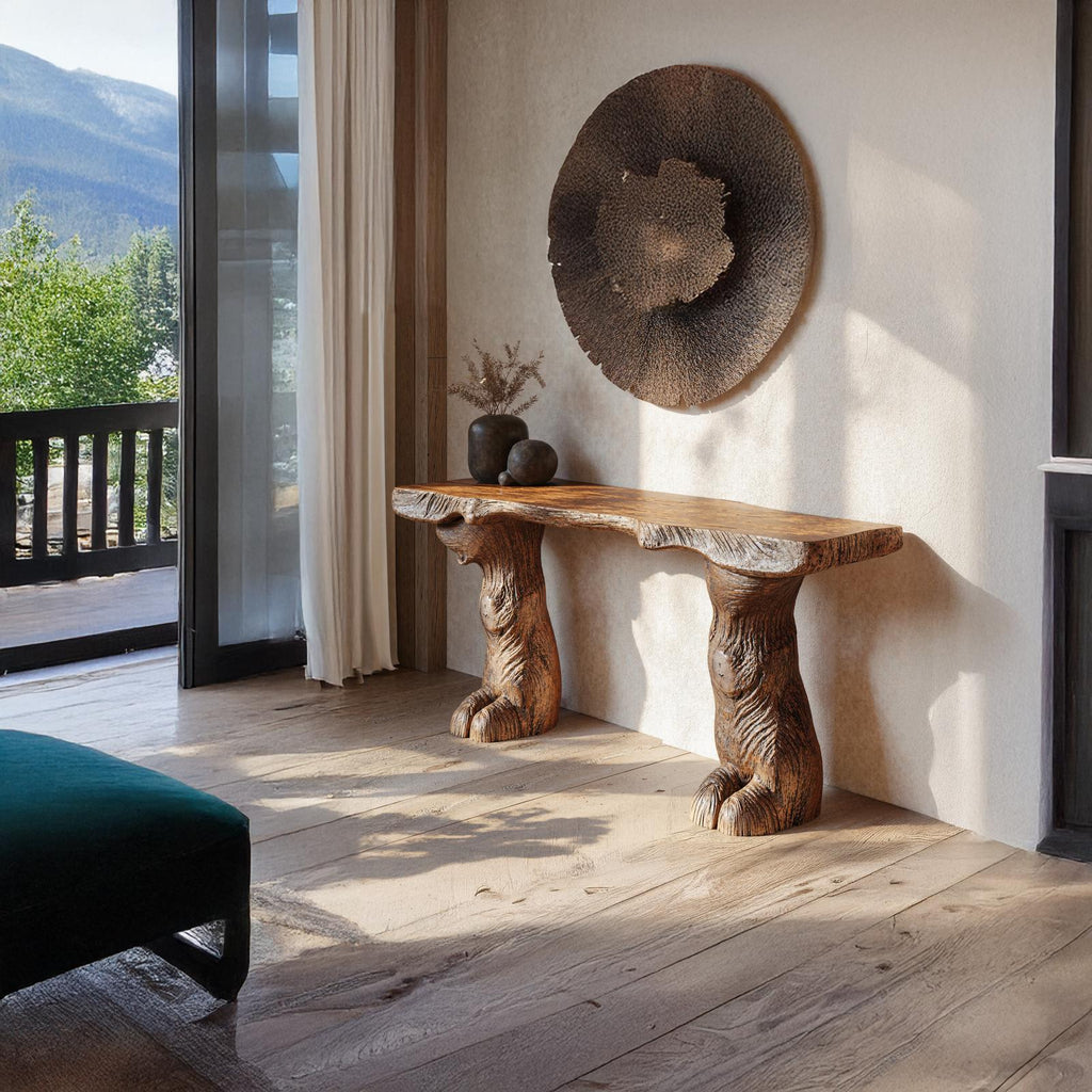 Rustic Console Table Farmhouse Decor