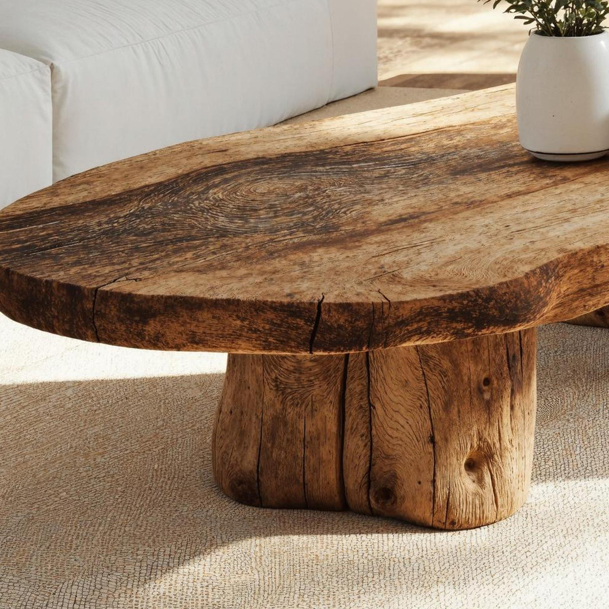 Vintage Style Wooden Coffee Table For Cozy Spaces