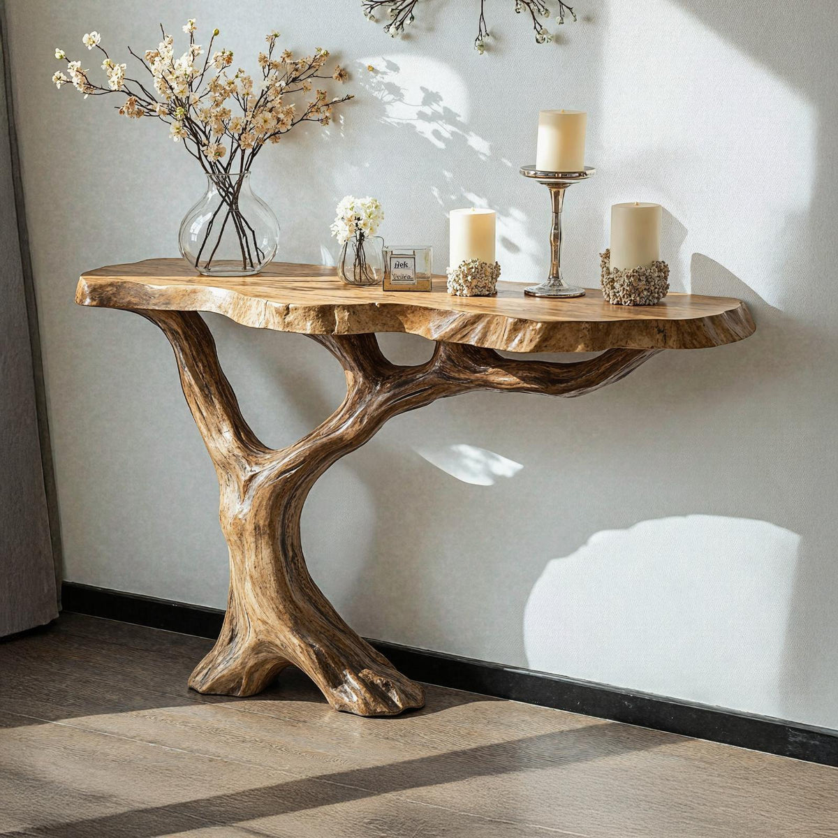 Farmhouse Console Table For Cozy Hallway Decor