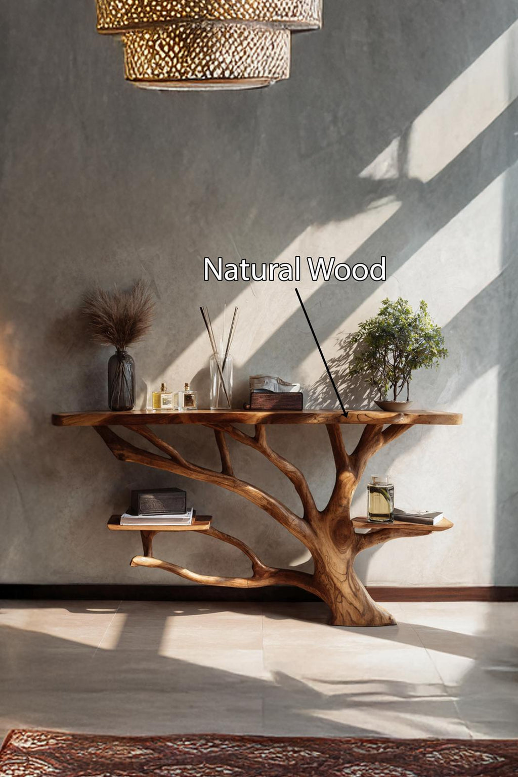 Mid Century Solid Wood Console Table For Elegant Furniture Decor SILDTTNCS029