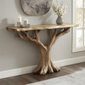 Handcrafted Rustic Console Table For Entryway