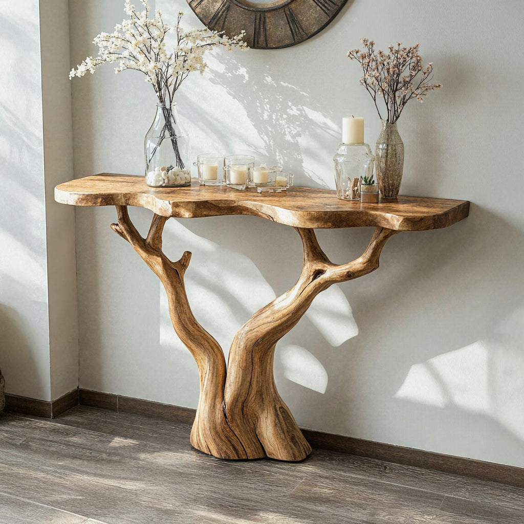 Rustic Farmhouse Console Table For Vintage Homes