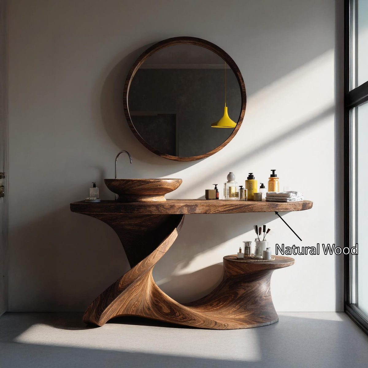 Rustic Vanity For Cozy Bathroom Interior Design