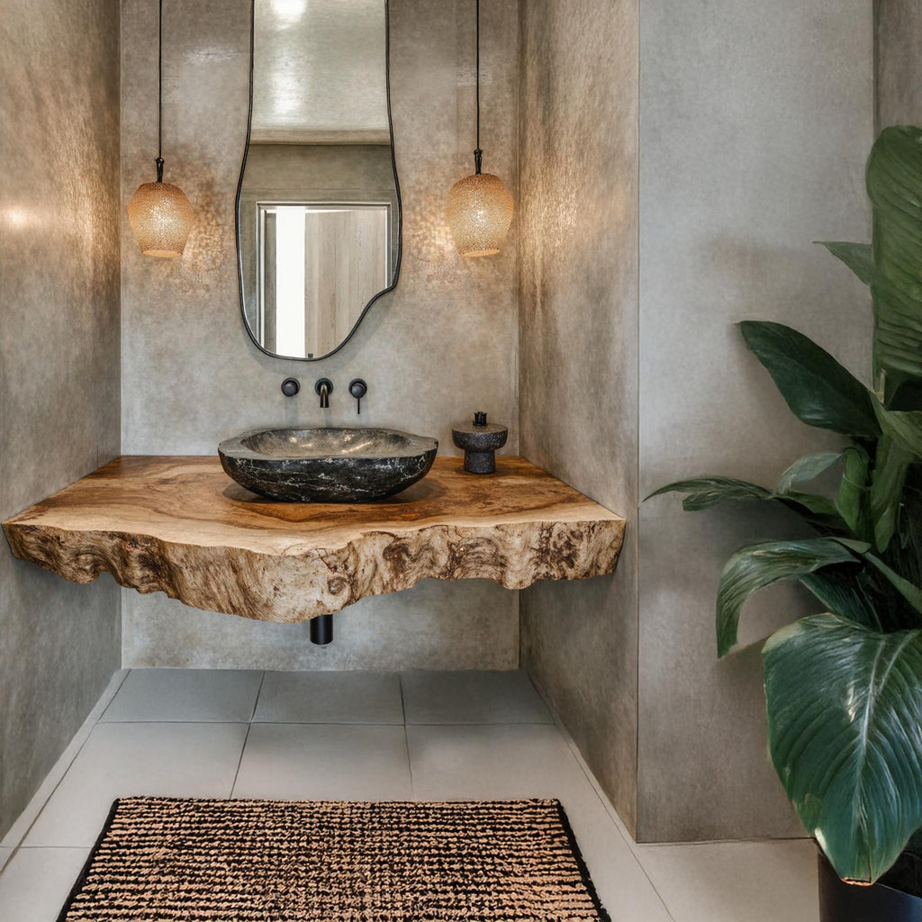 Farmhouse Style Floating Vanity Shelf For Cozy Bathrooms