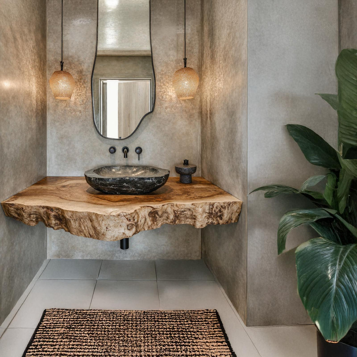 Farmhouse Style Floating Vanity Shelf For Cozy Bathrooms