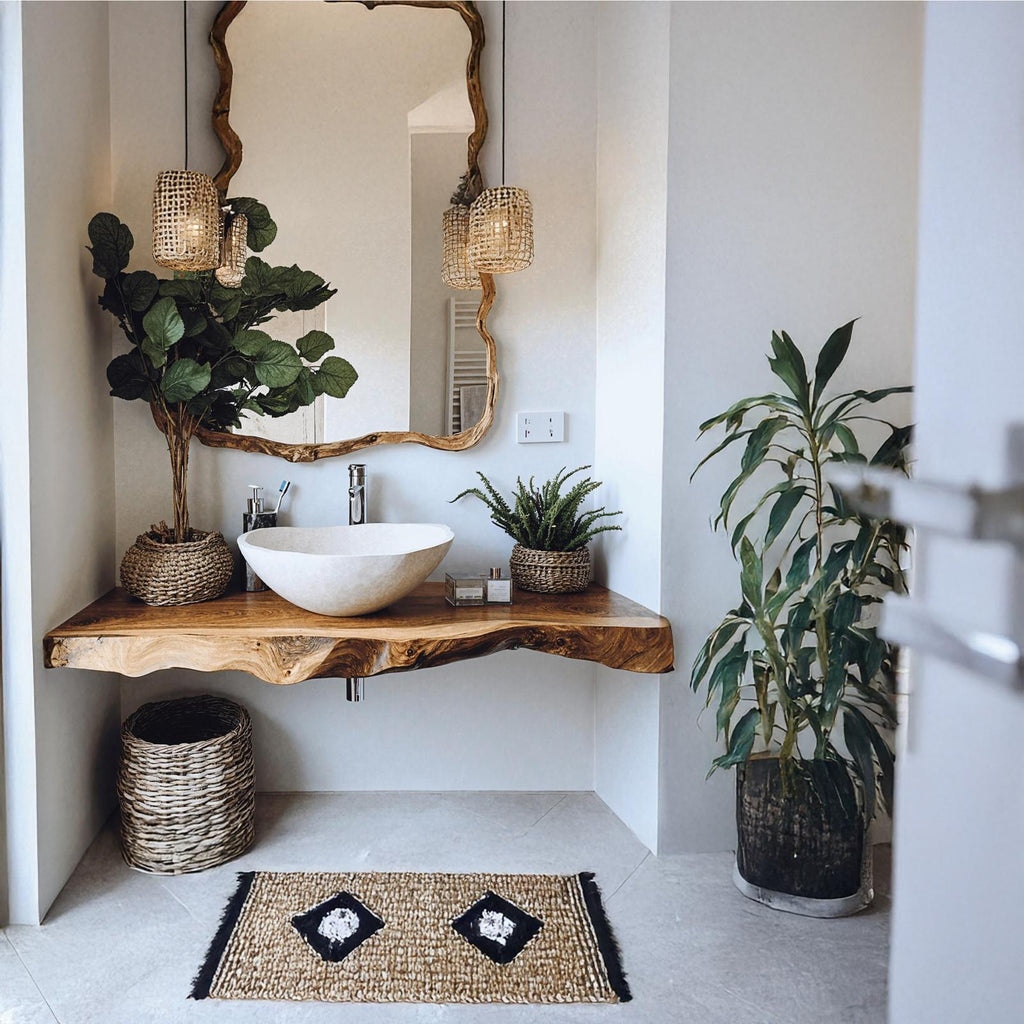 Mid Century Wooden Floating Vanity For Bathroom Design