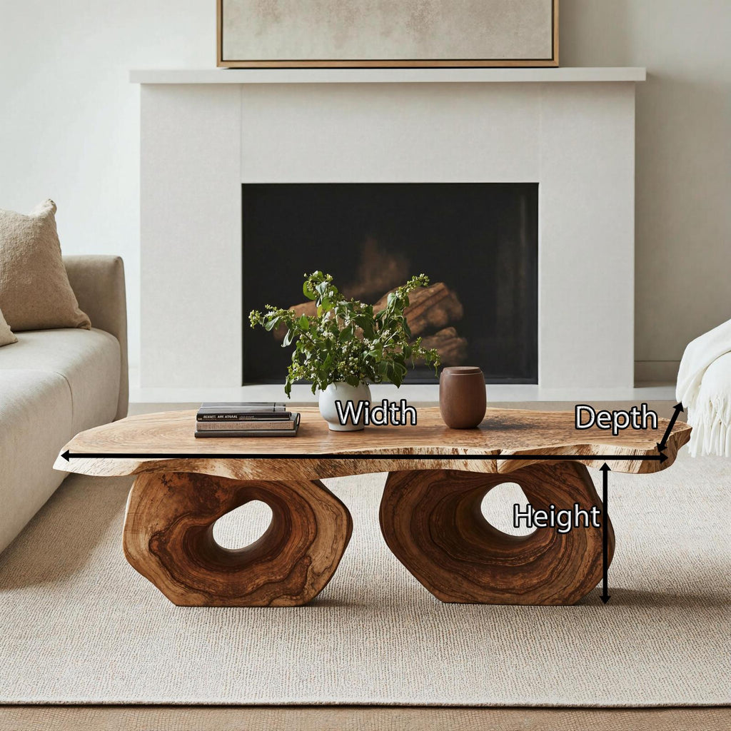Antique Wood Coffee Table For Vintage Home Interiors