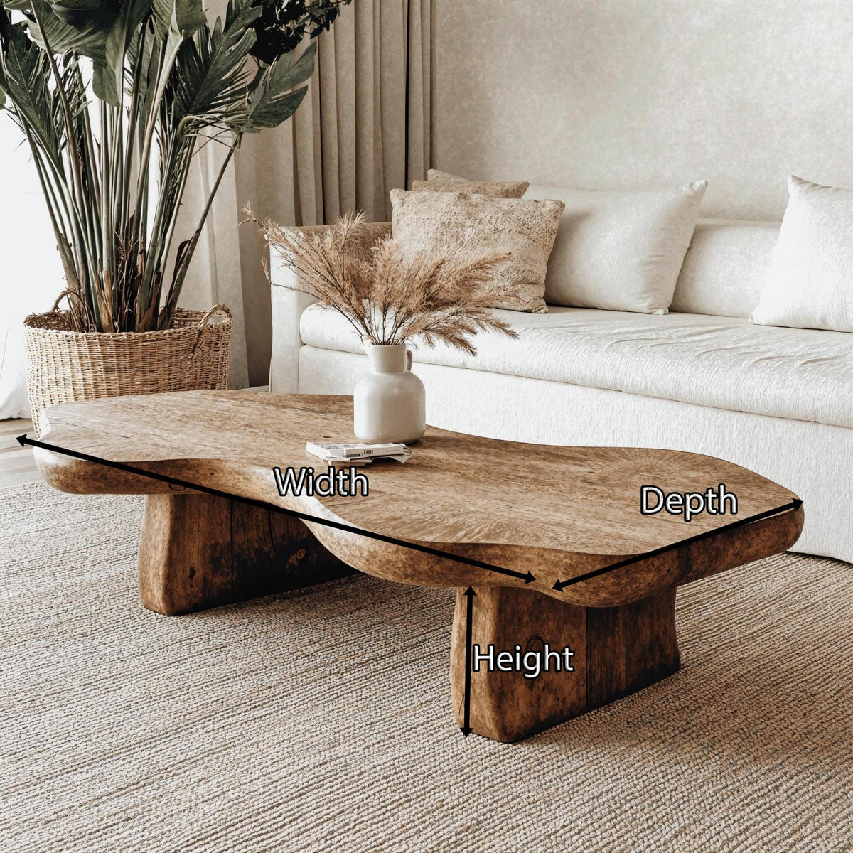 Solid Wood Coffee Table For Elegant Living Rooms