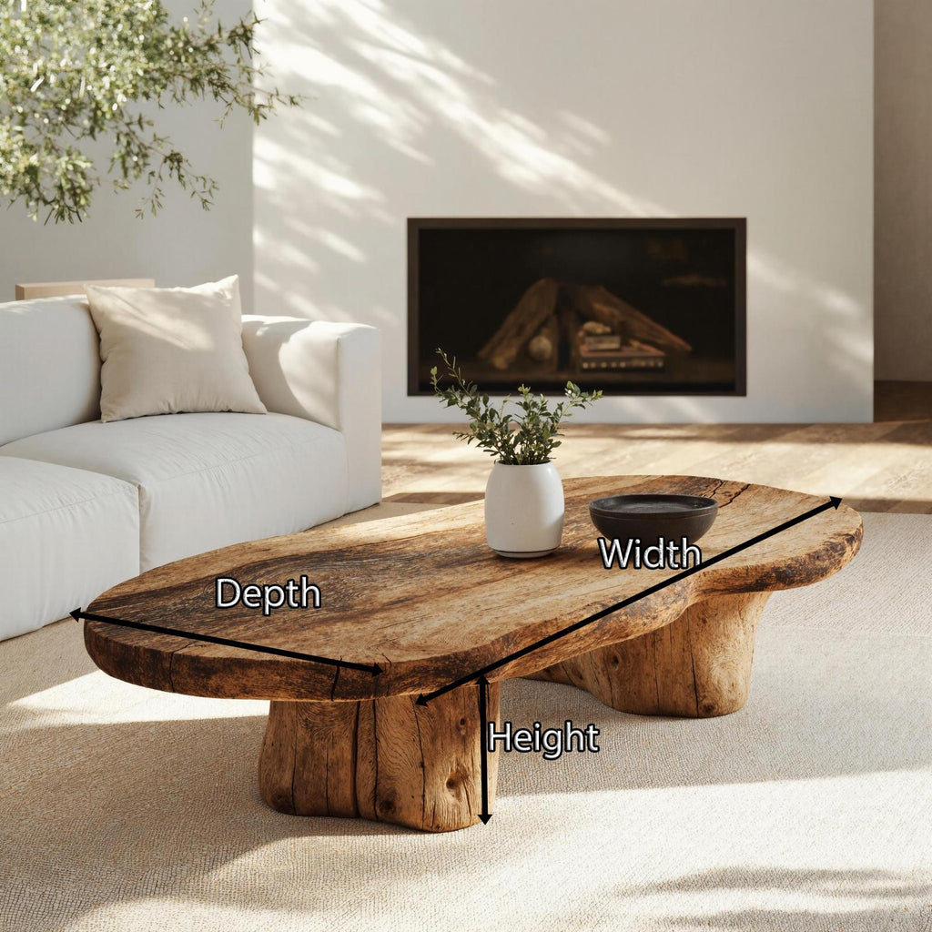 Vintage Style Wooden Coffee Table For Cozy Spaces