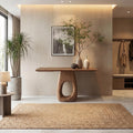 Artisan Organic Handcrafted Wood Console Table, Live Edge Foyer & Living Room Entryway Accent Furniture