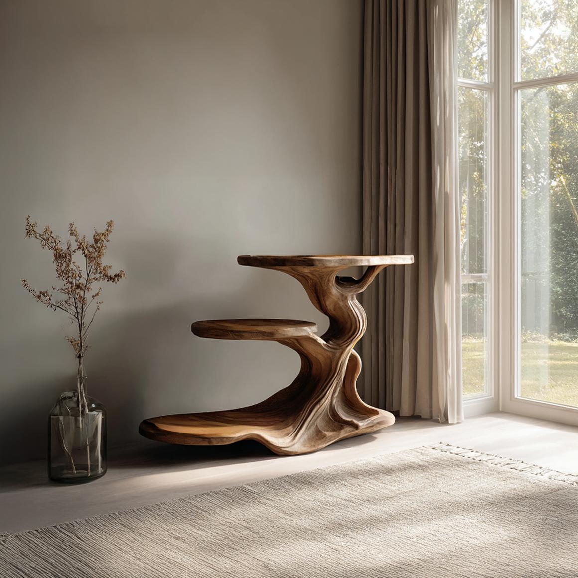 Free Standing Rustic End Table Reading Nook