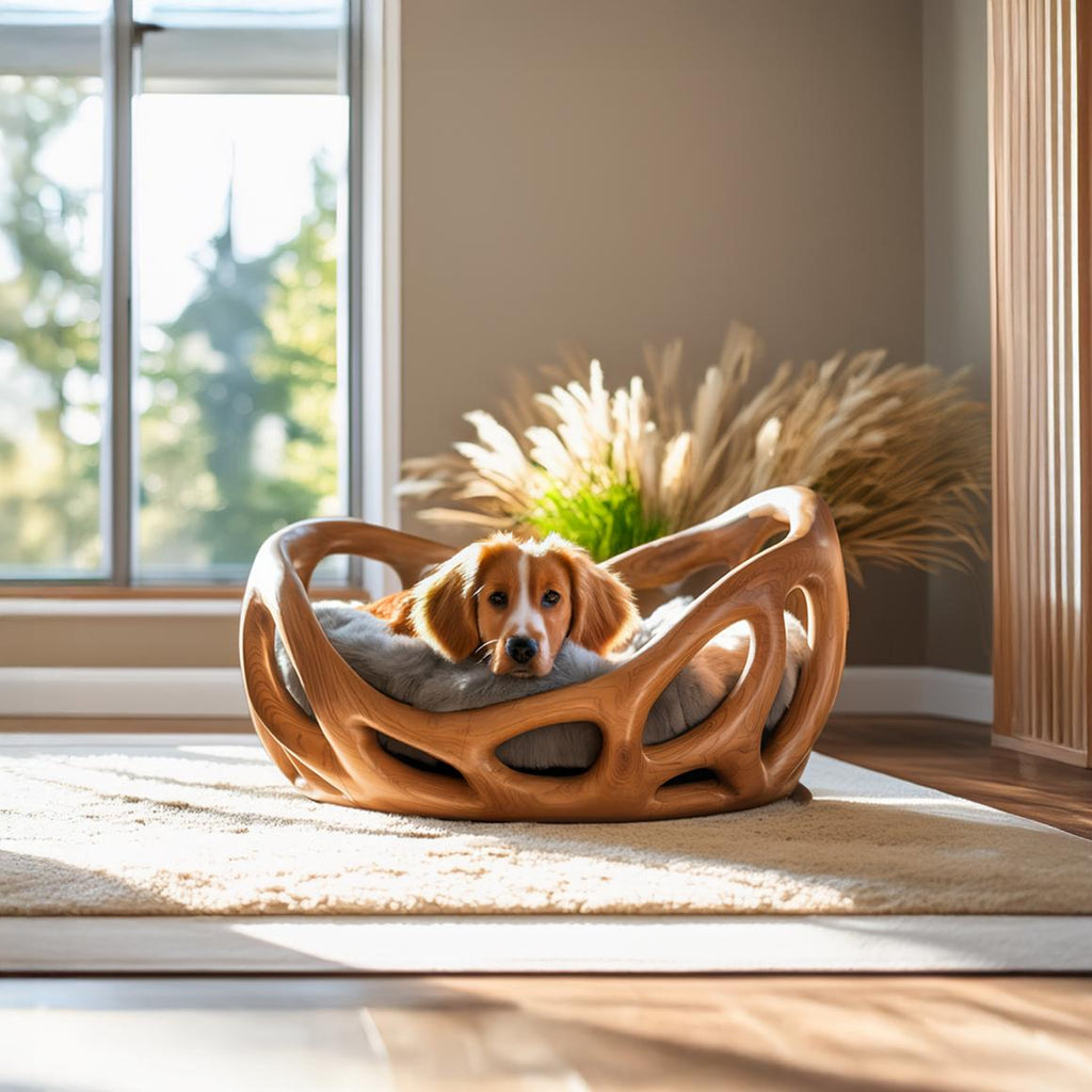 Rustic Artistic Pet Bed For Living Room Or Living Space