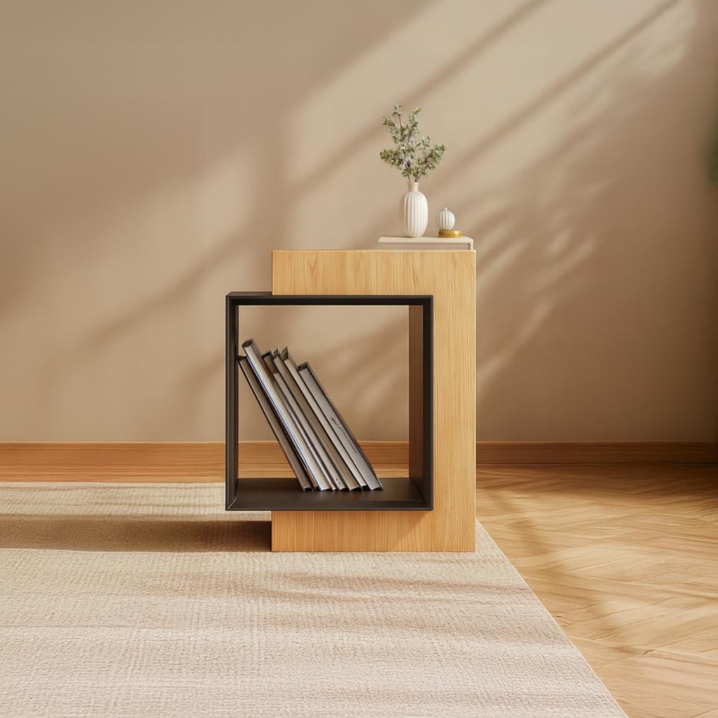 Mid Century End Table Living Room Space