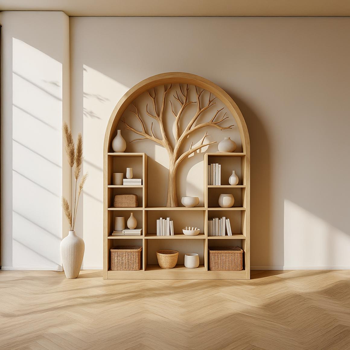 Scandinavian Rustic Display Storage Cabinet Living Room And Office