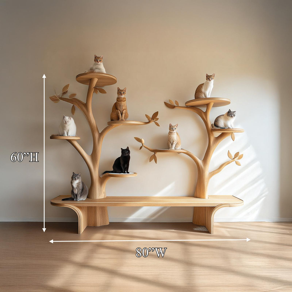 Rustic Tree Cat Tower Modern Living Room SINLSATT033