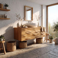 Modern Bathroom Vanity With Integrated Drawers For Bathroom