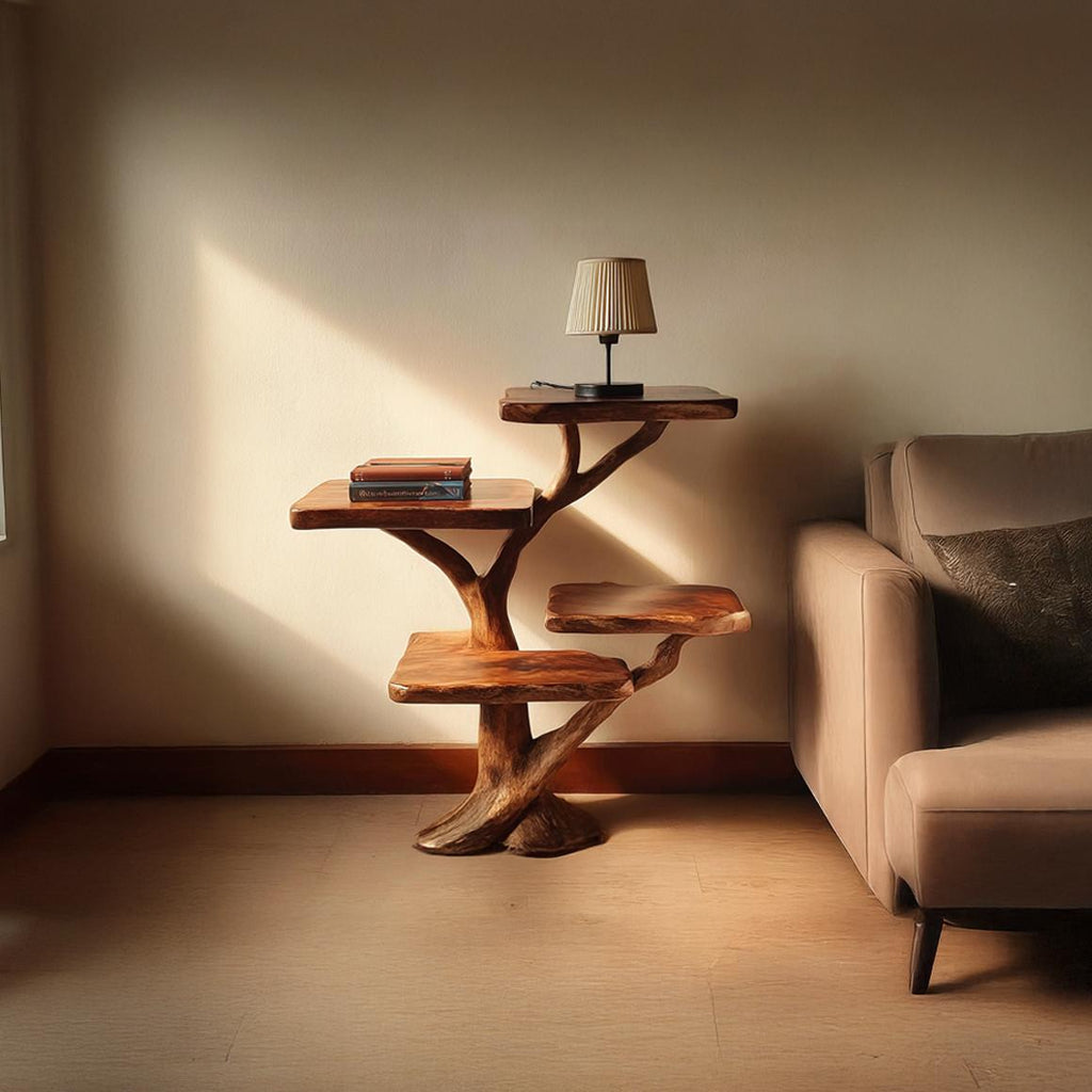 Rustic Tree Nightstand Bedroom And Living Room