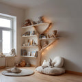 Rustic Tree Bookshelf Study Room Nursery