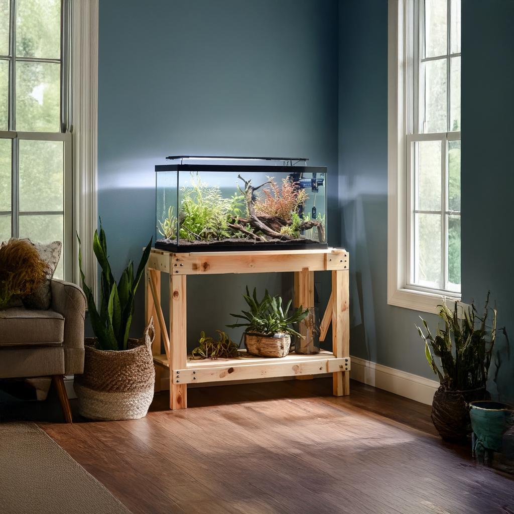 Rustic Aquarium Stand Living Room Or Office