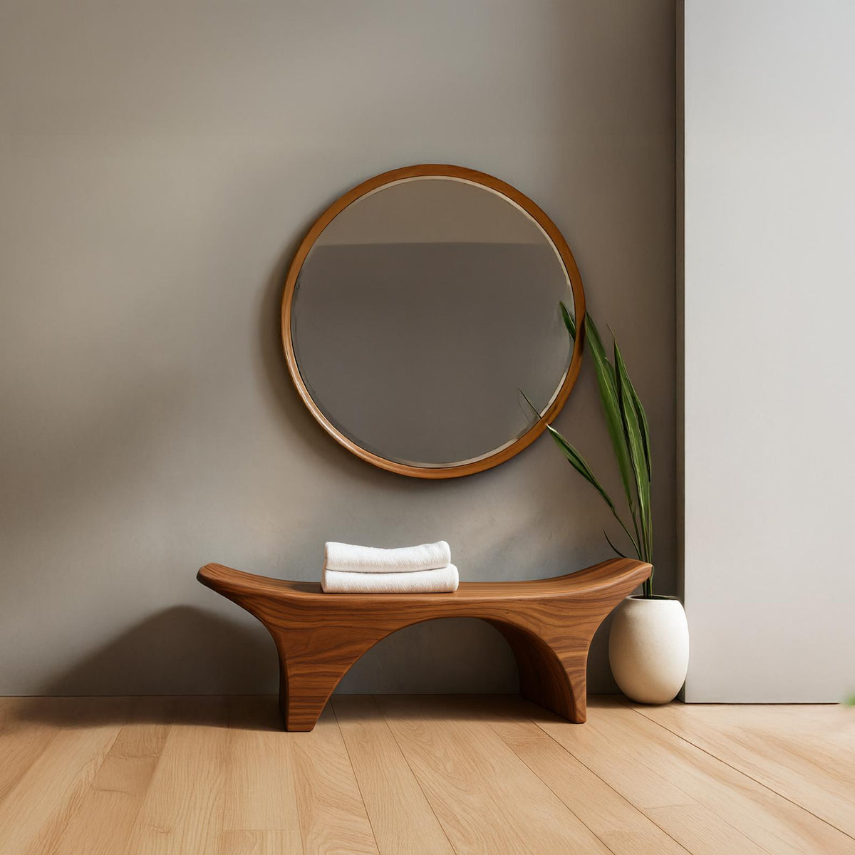Rustic Spa Bench Bathroom Shower Seating Modern