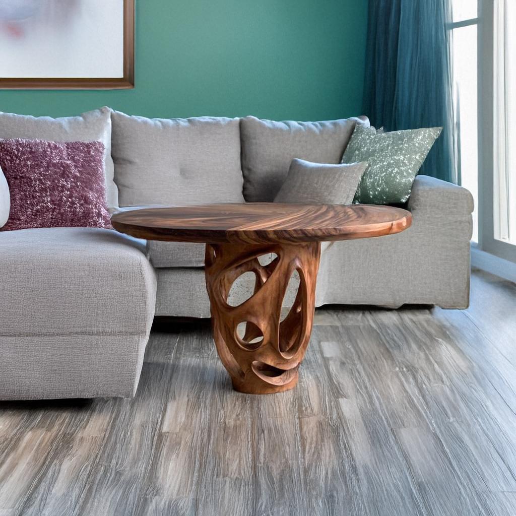 Rustic Coffee Table Live Edge Handmade Decor Gift